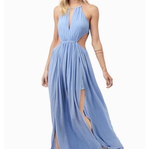 Tobi Seize The Day Maxi Dress, blue, size S/P